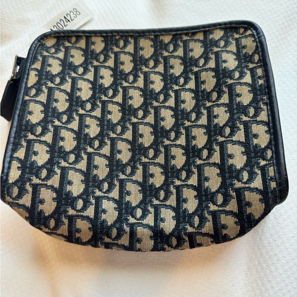 Dior Blue and Tan Clutch - Picture 12 of 16